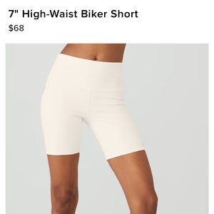 Alo Yoga Biker Short (Ivory)